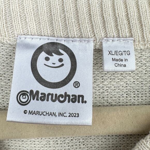 Maruchan Cream Ramen Design‎ Long Sleeves Crew Neck Graphic Sweater XL - Picture 4 of 8